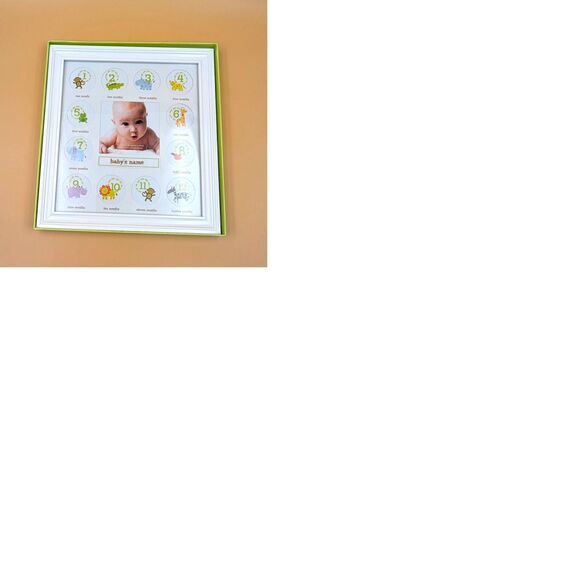 Stepping Stones by CR Gibson First 12 Months Wooden Frame Photo Collage - Picture 3 of 5